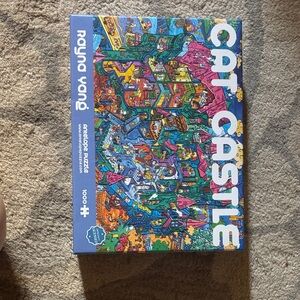 Cat Castle 1000-Piece Puzzle - Colorful Illustrated Castle